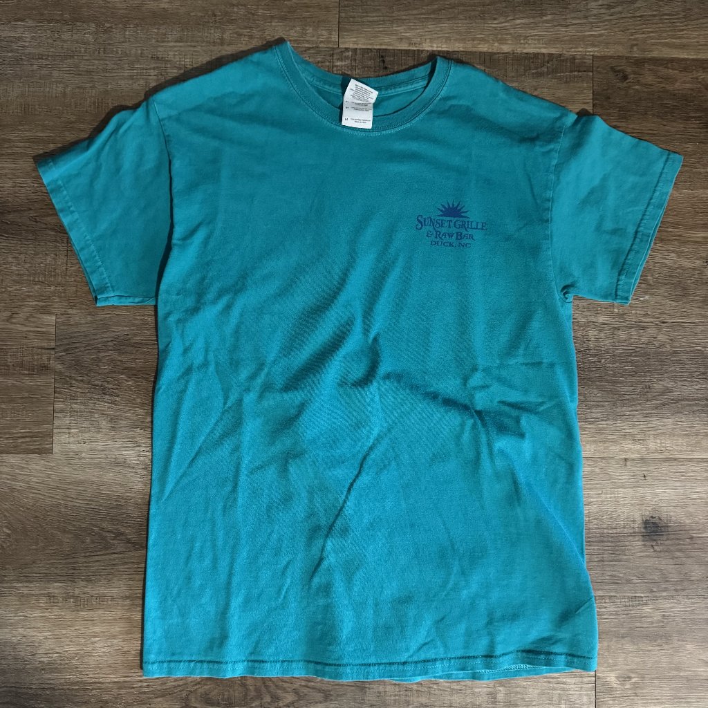 Outerbanks, Sunset Grill & Raw Bar Tee - Short Sleeve Shirt Medium